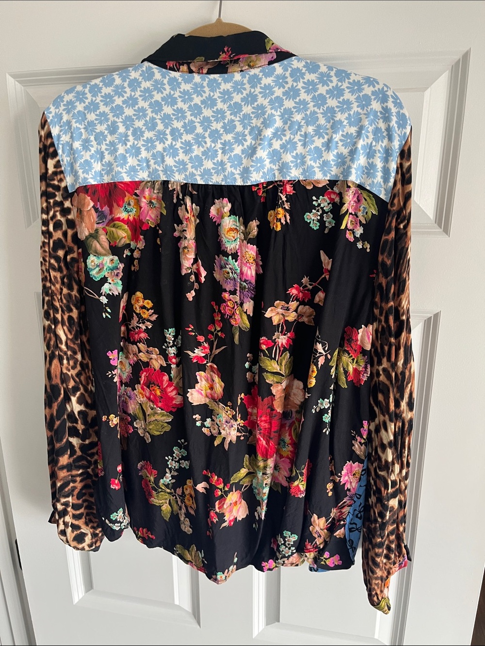 Anthropologie Maeve Alida Contrast Buttondown Shirt 2X - Picture 5 of 5